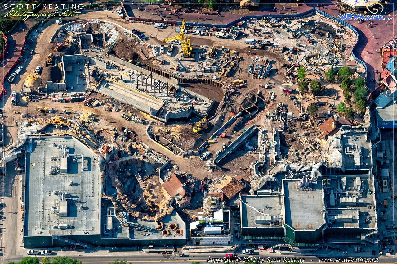 PHOTOS - Latest Fantasyland construction site views from high above