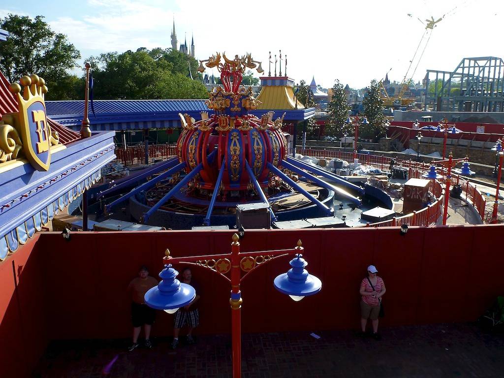 PHOTOS - Fantasyland construction update - Lots of progress on second Dumbo, Seven Dwarfs Mine Train and the Castle Wall
