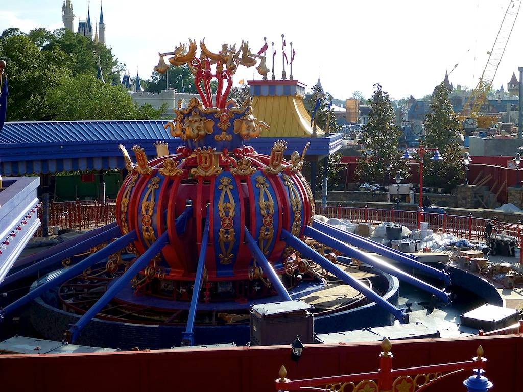 PHOTOS - Fantasyland construction update - Lots of progress on second Dumbo, Seven Dwarfs Mine Train and the Castle Wall