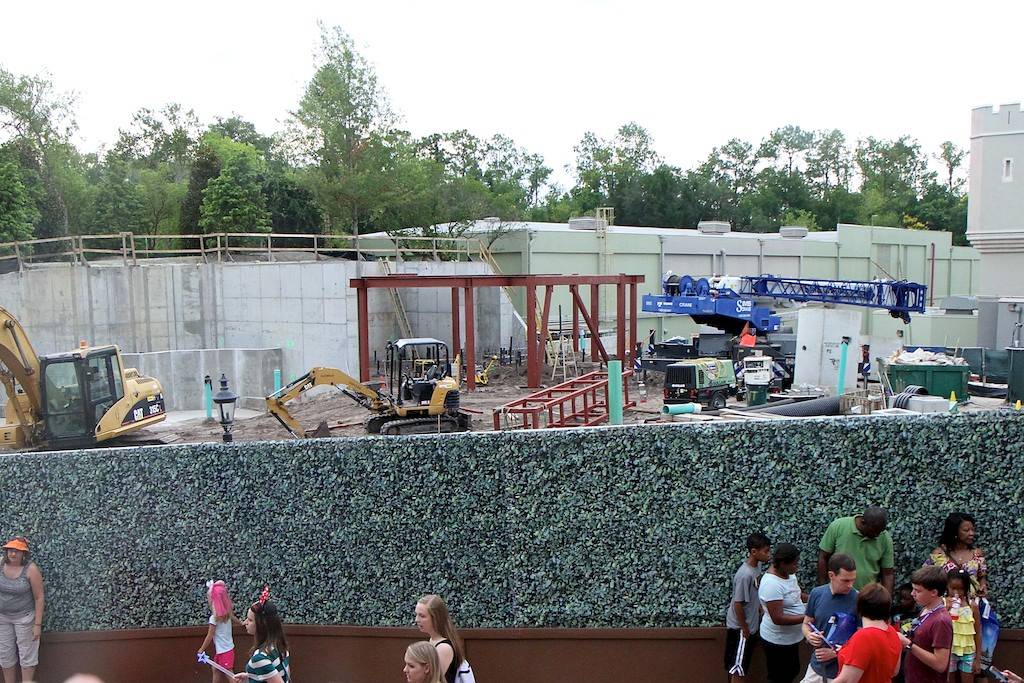 PHOTO - A look at the new Fantasyland restroom construction site