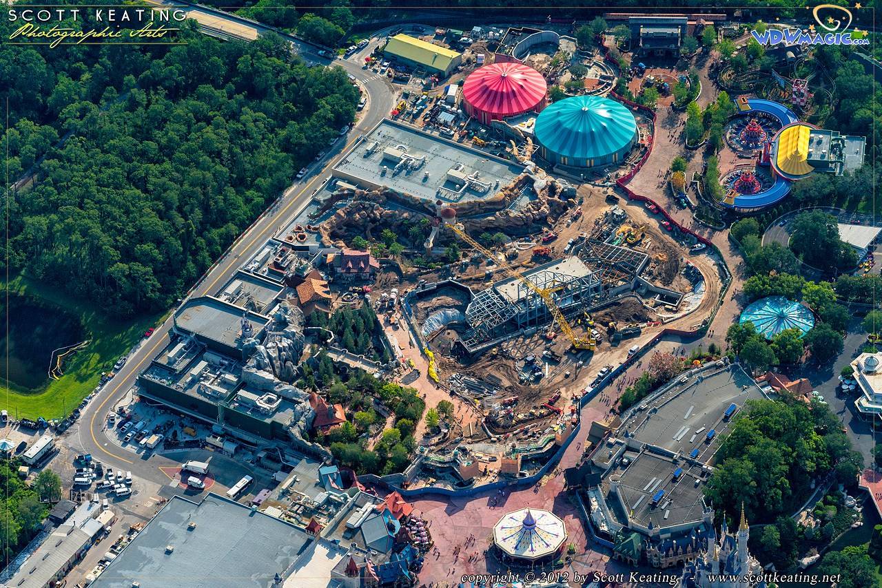 PHOTOS - Amazing aerial views of the new Fantasyland construction site