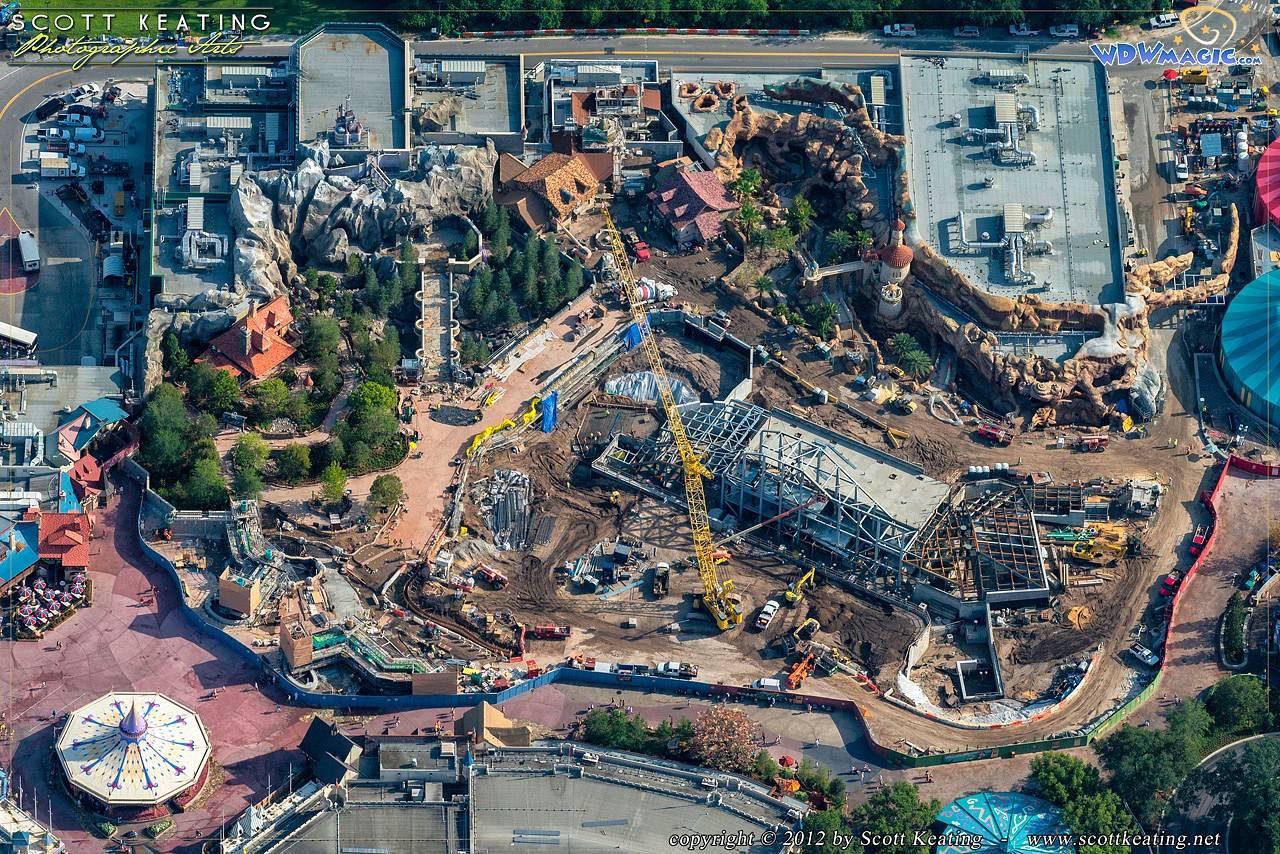 PHOTOS - Amazing aerial views of the new Fantasyland construction site