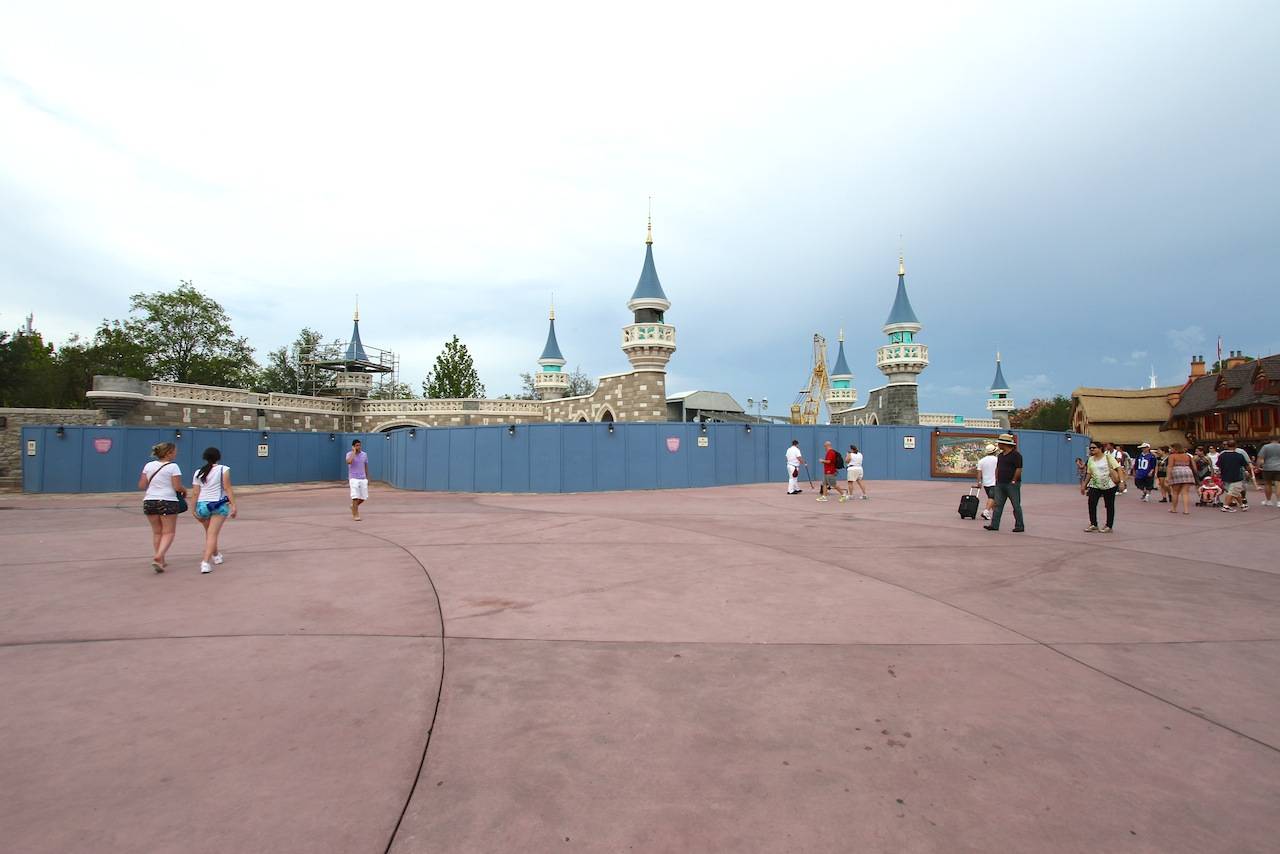 The castle walls will form the entry into Fantasy Forest
