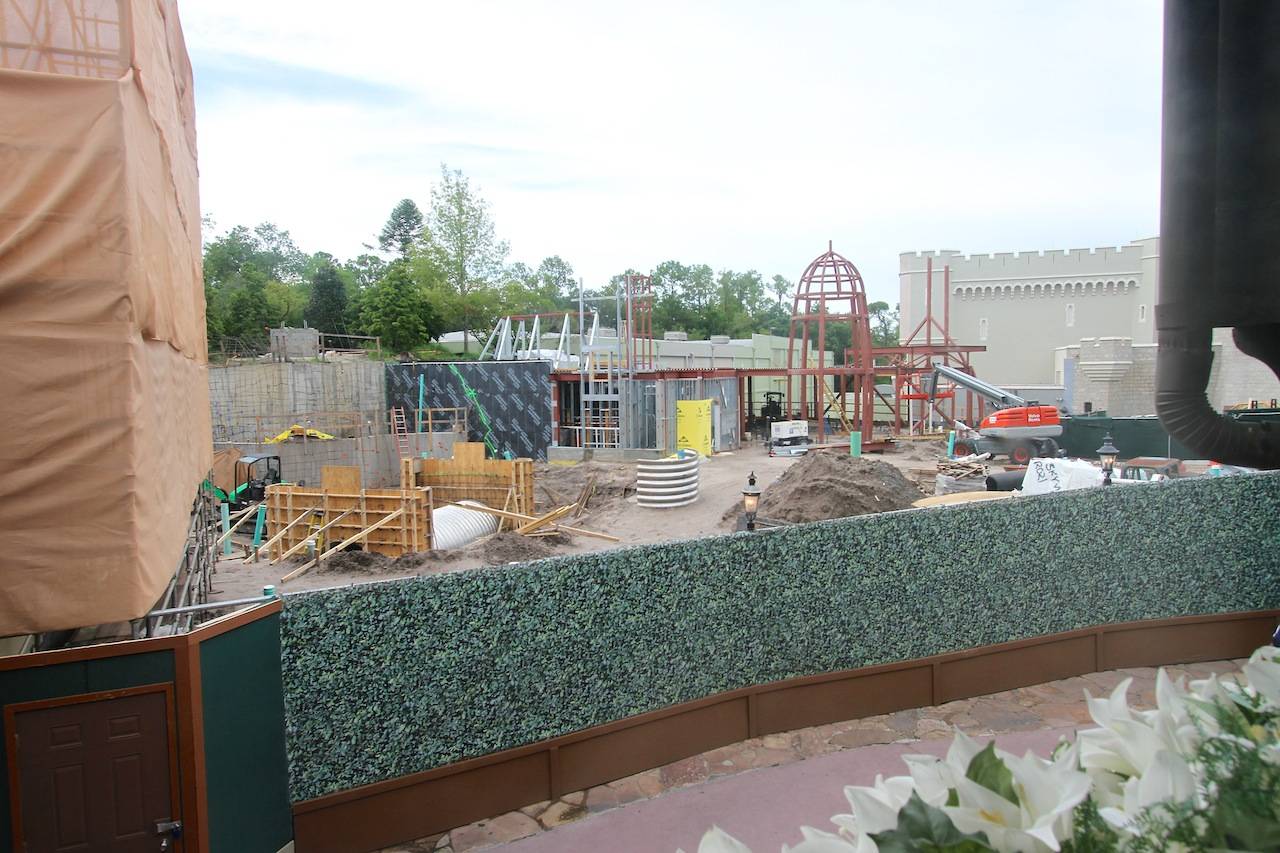 New Fantasyland restroom area construction