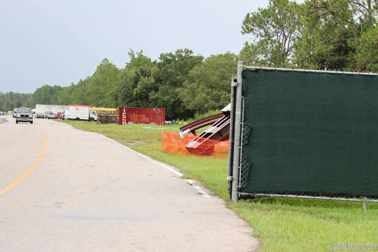 PHOTOS - First pieces of track arrive onsite for 'The Seven Dwarfs Mine Train' coaster