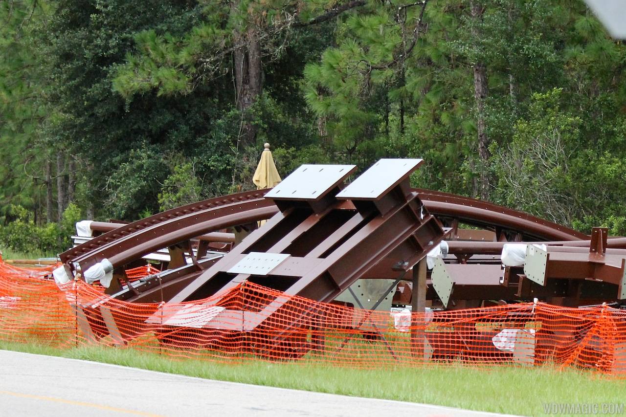 PHOTOS - First pieces of track arrive onsite for 'The Seven Dwarfs Mine Train' coaster