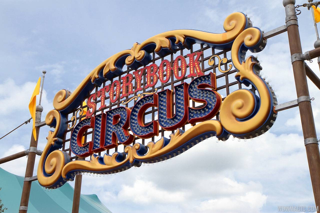 New Storybook Circus entrance marquee