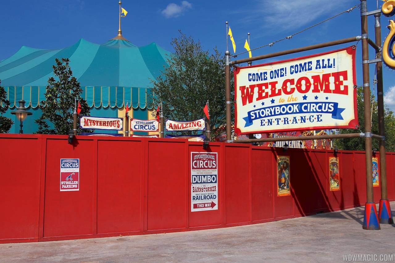Storybook Circus entrance signage left side