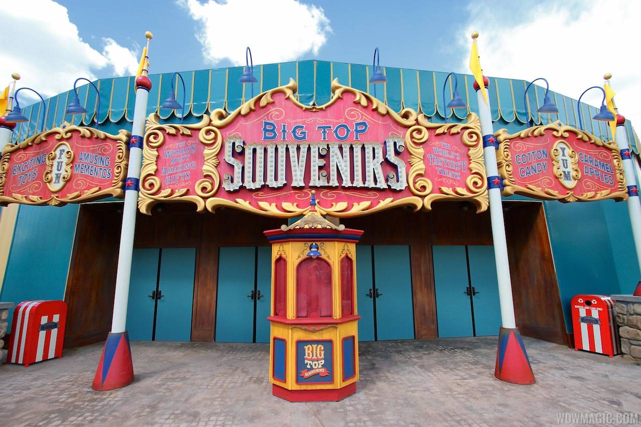 Walls down at Big Top Souvenirs and Pete's Silly Sideshow