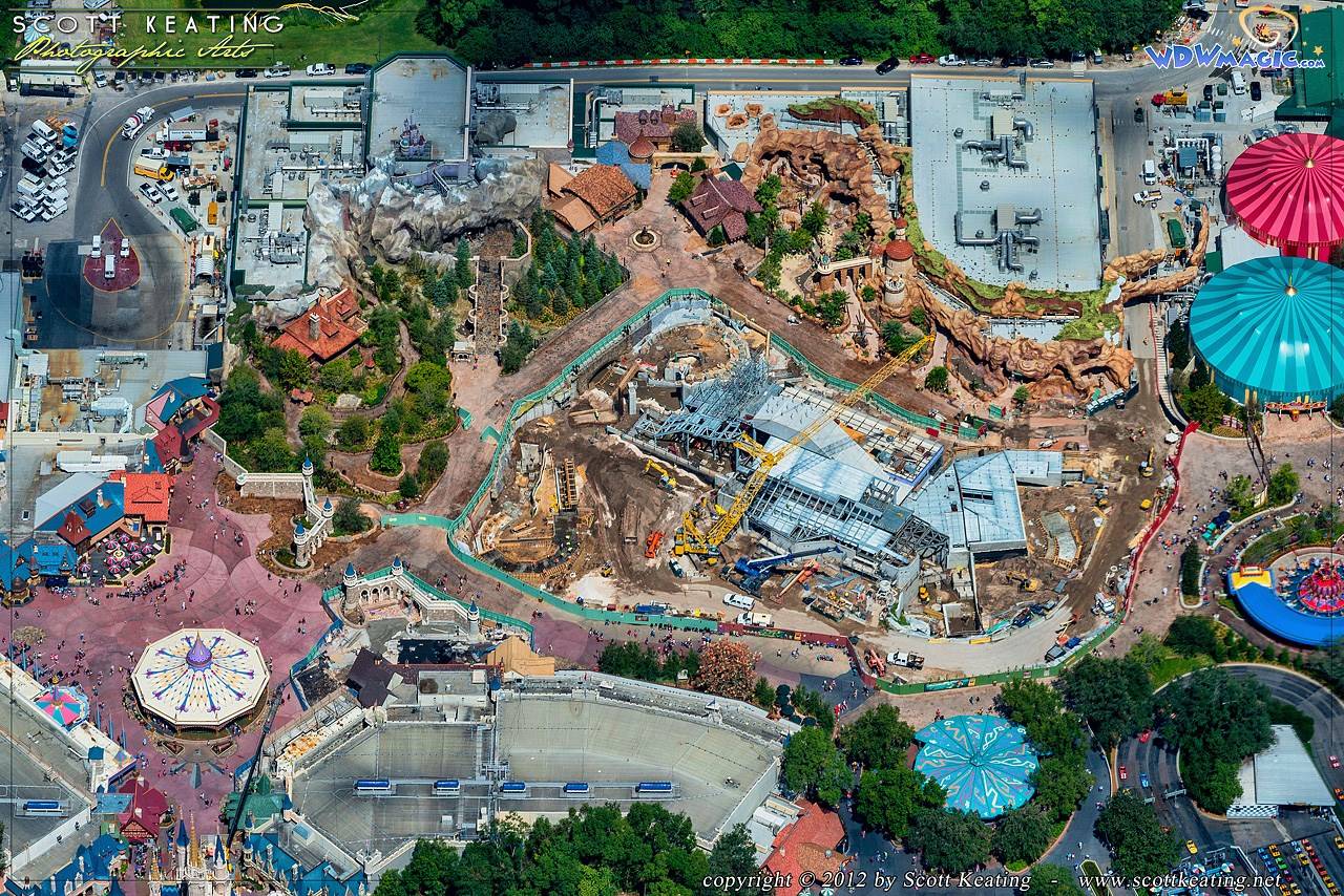 PHOTOS - New aerial views of the near-complete new Fantasyland