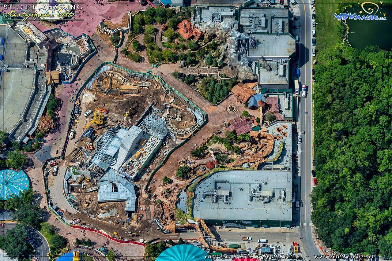 PHOTOS - New aerial views of the near-complete new Fantasyland
