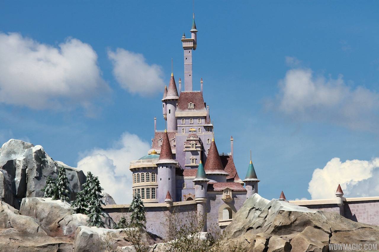 PHOTOS - Trees installed around the near-complete Beast's Castle