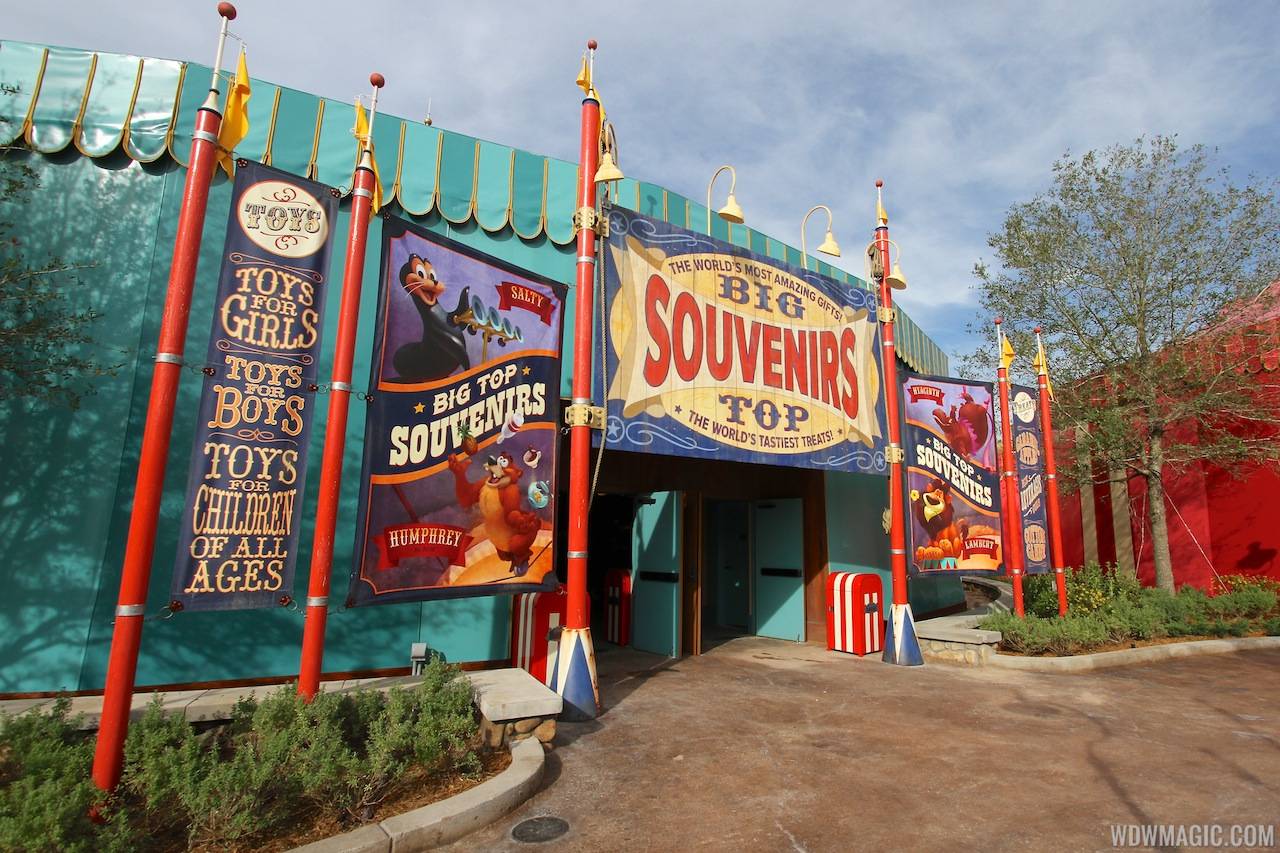 Big Top Souvenirs opening day - side entrance