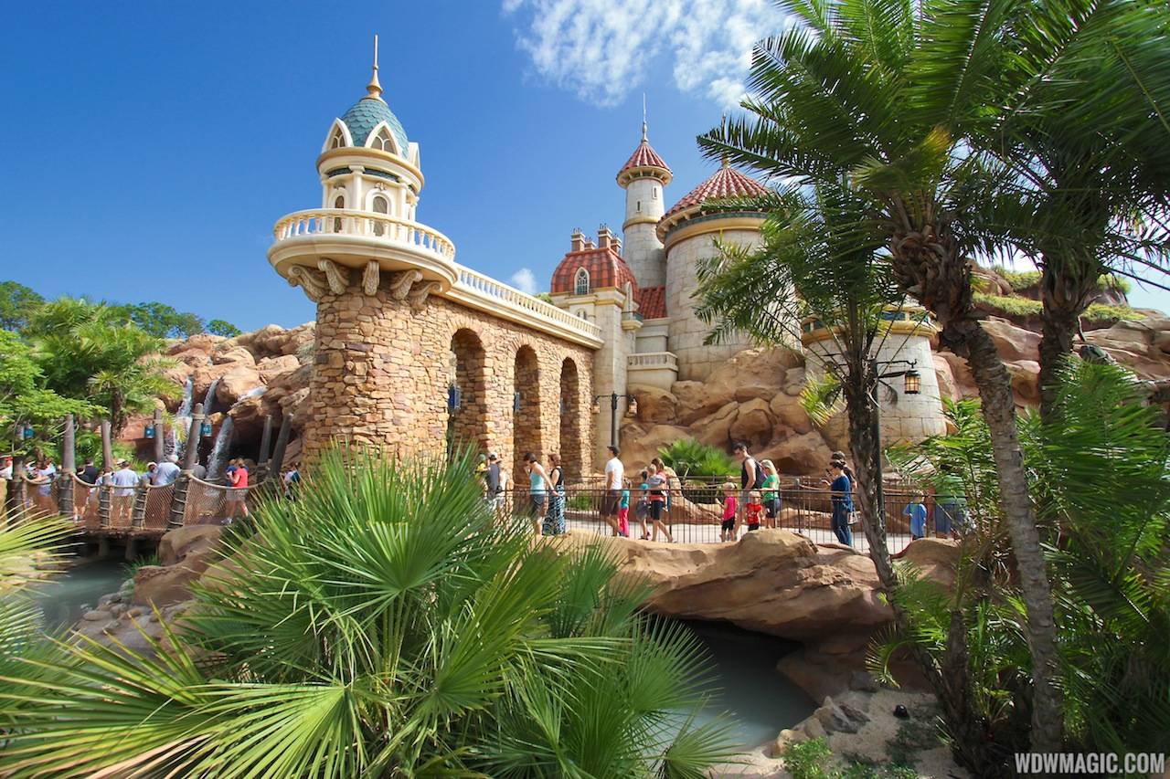 Fantasyland soft opening - Under the Sea - Journey of the Little Mermaid Prince Eric's Castle
