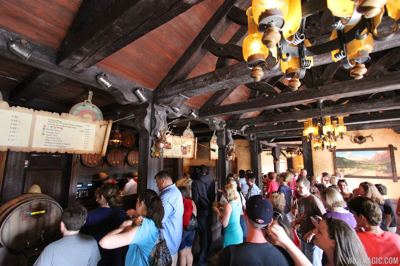 Fantasyland soft opening - Gaston's Tavern ordering area