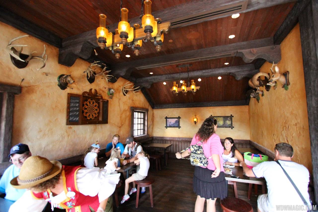Fantasyland soft opening - Gaston's Tavern dining room