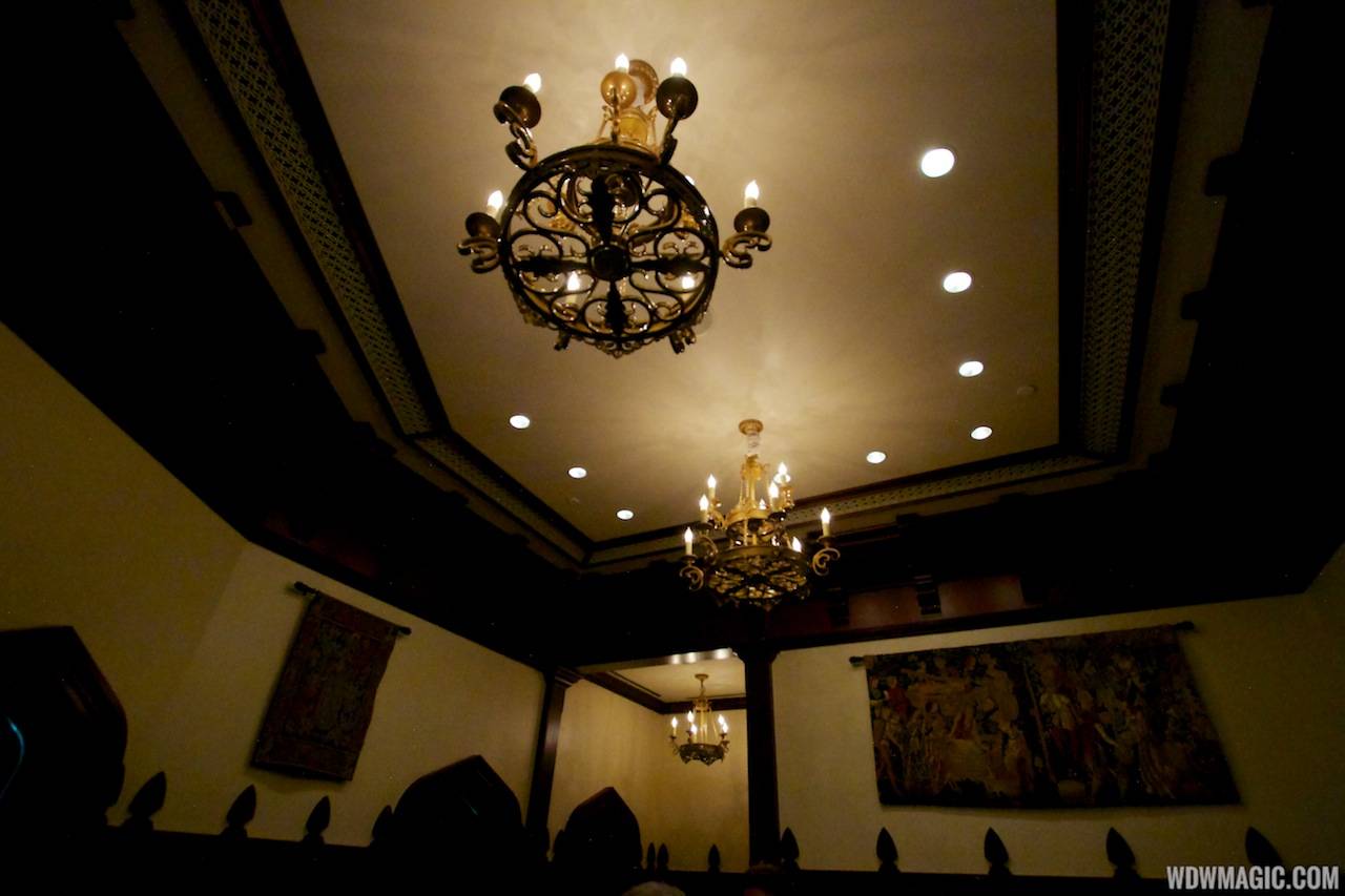 Inside Be our Guest Restaurant -  Lobby light fixtures