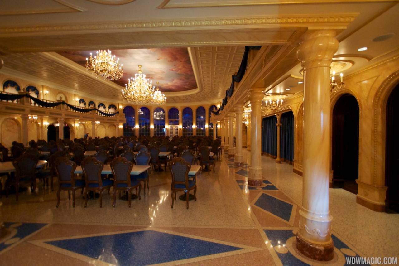 Inside Be our Guest Restaurant - The main ballroom dining room