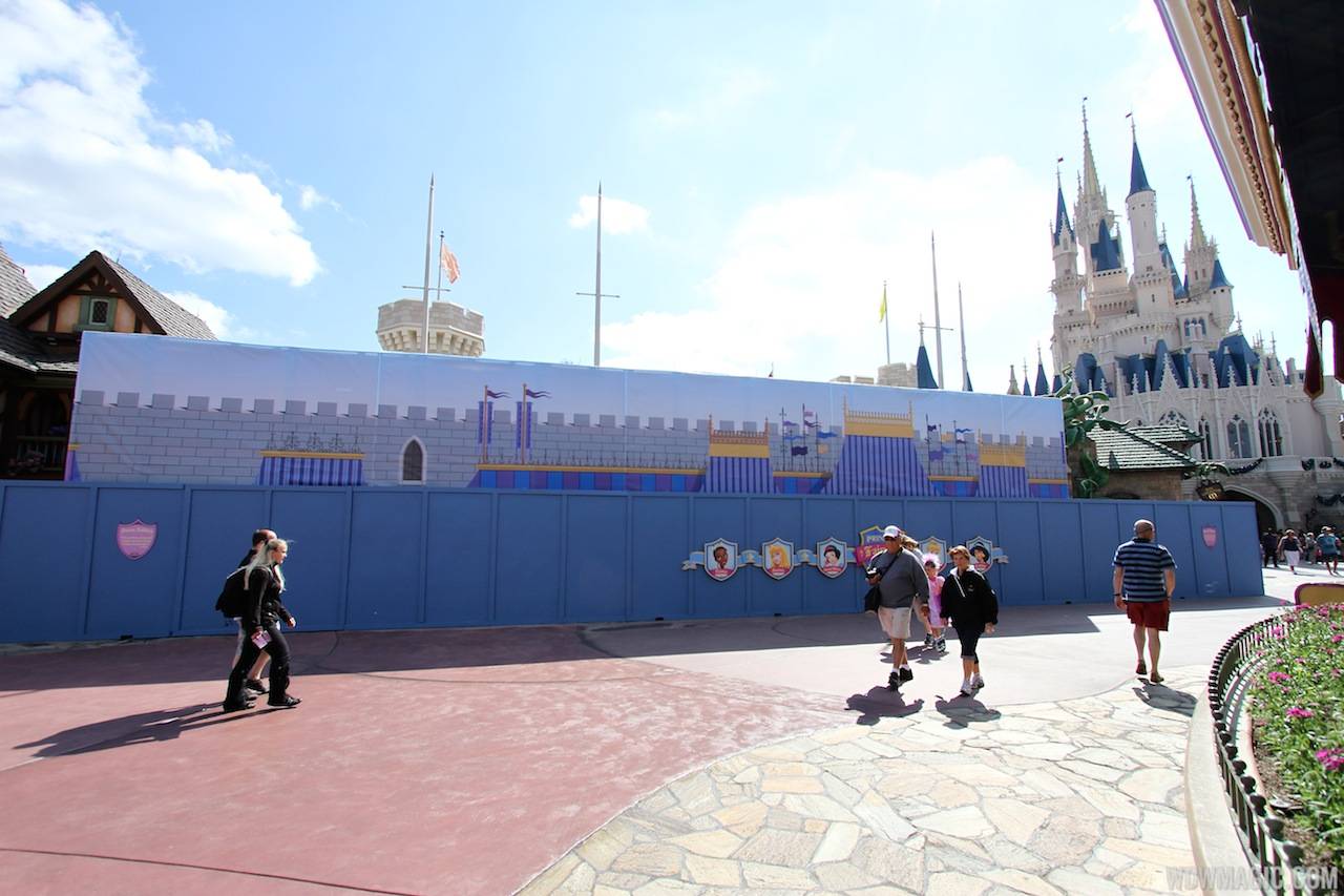PHOTOS - Princess Fairytale Hall temporary signage and scrim