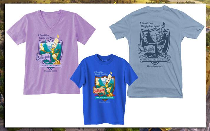 New Fantasyland commemorative T Shirts