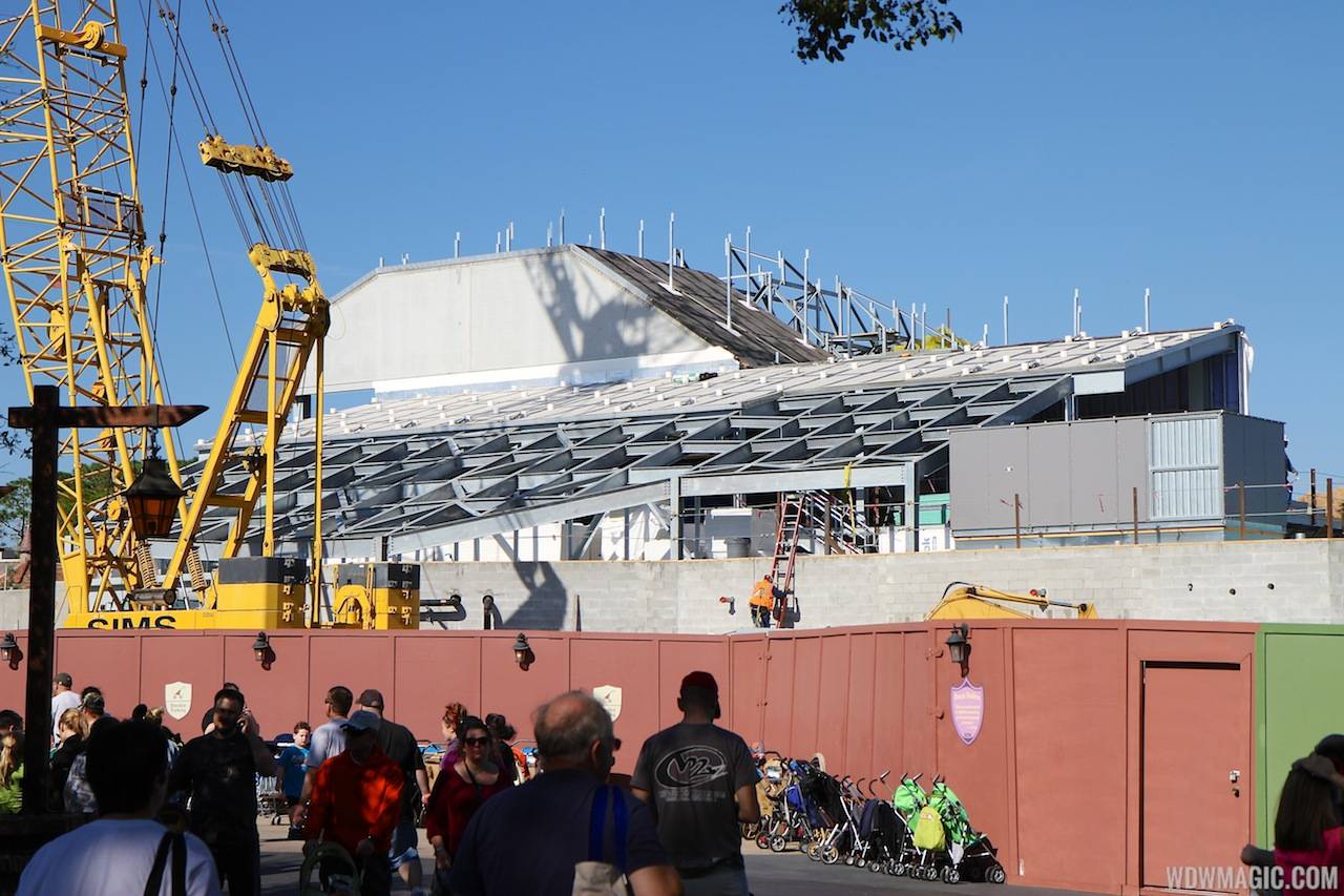 PHOTOS - Updated look at the Seven Dwarfs Mine Train coaster construction at the Magic Kingdom