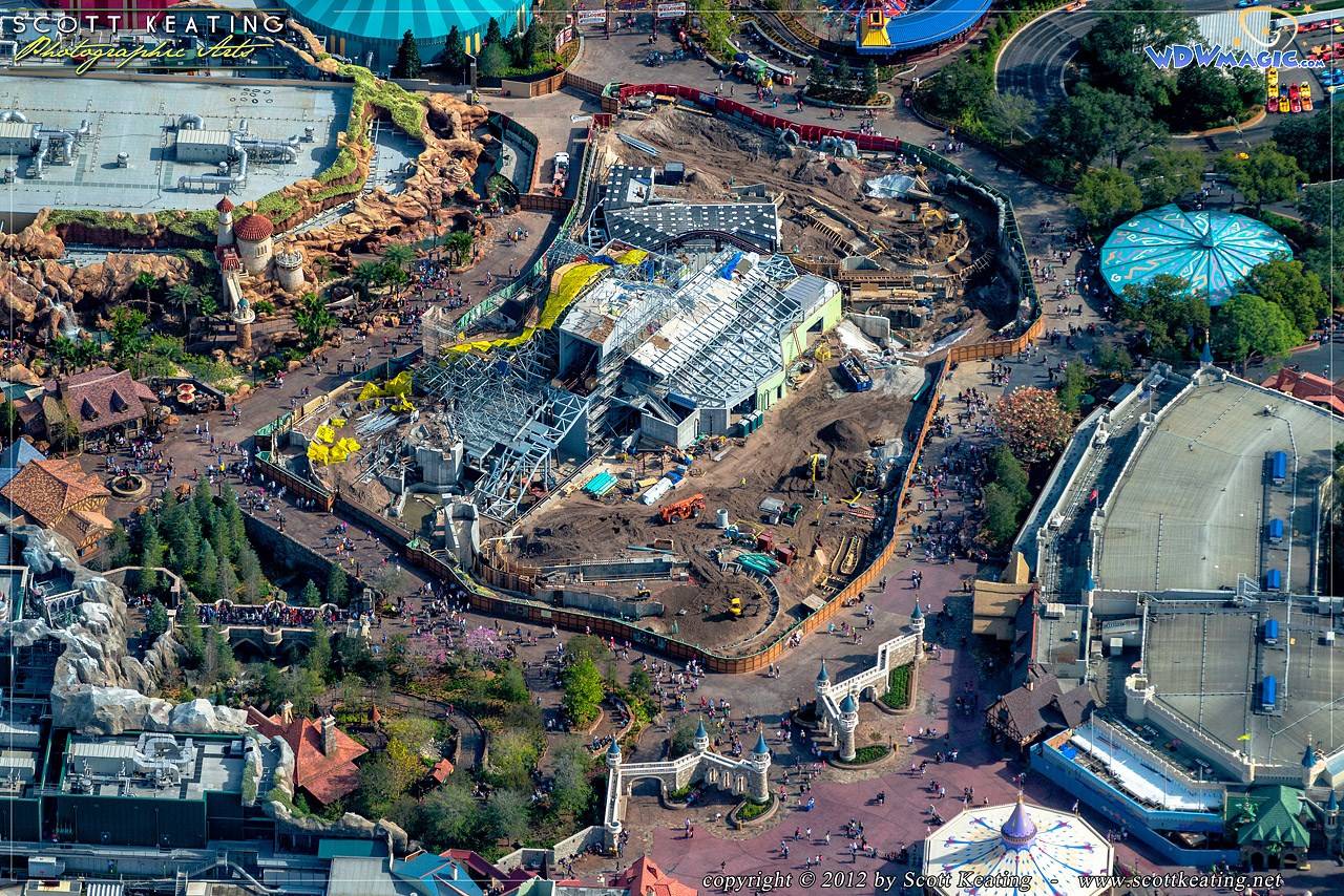 PHOTOS - Aerial views of the Seven Dwarfs Mine Train construction site