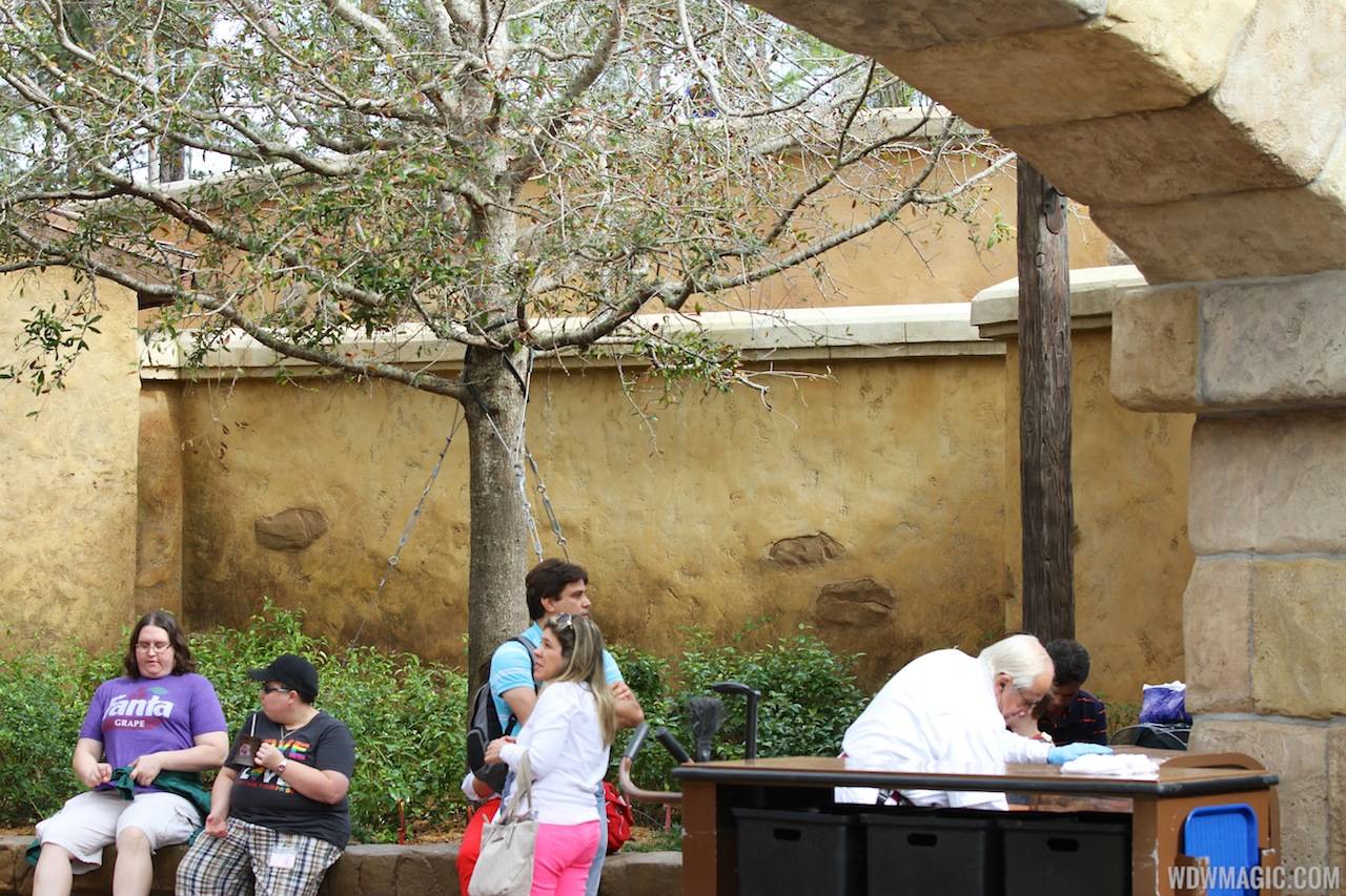 PHOTOS - Backstage show building now hidden from view in Belle's Village