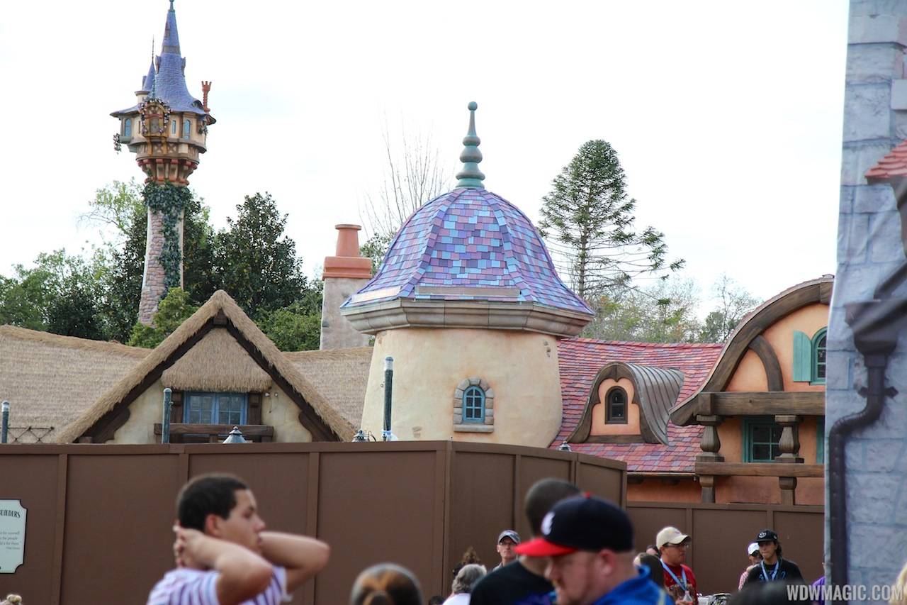 PHOTOS - Tangled themed restroom area in Fantasyland set to open soon