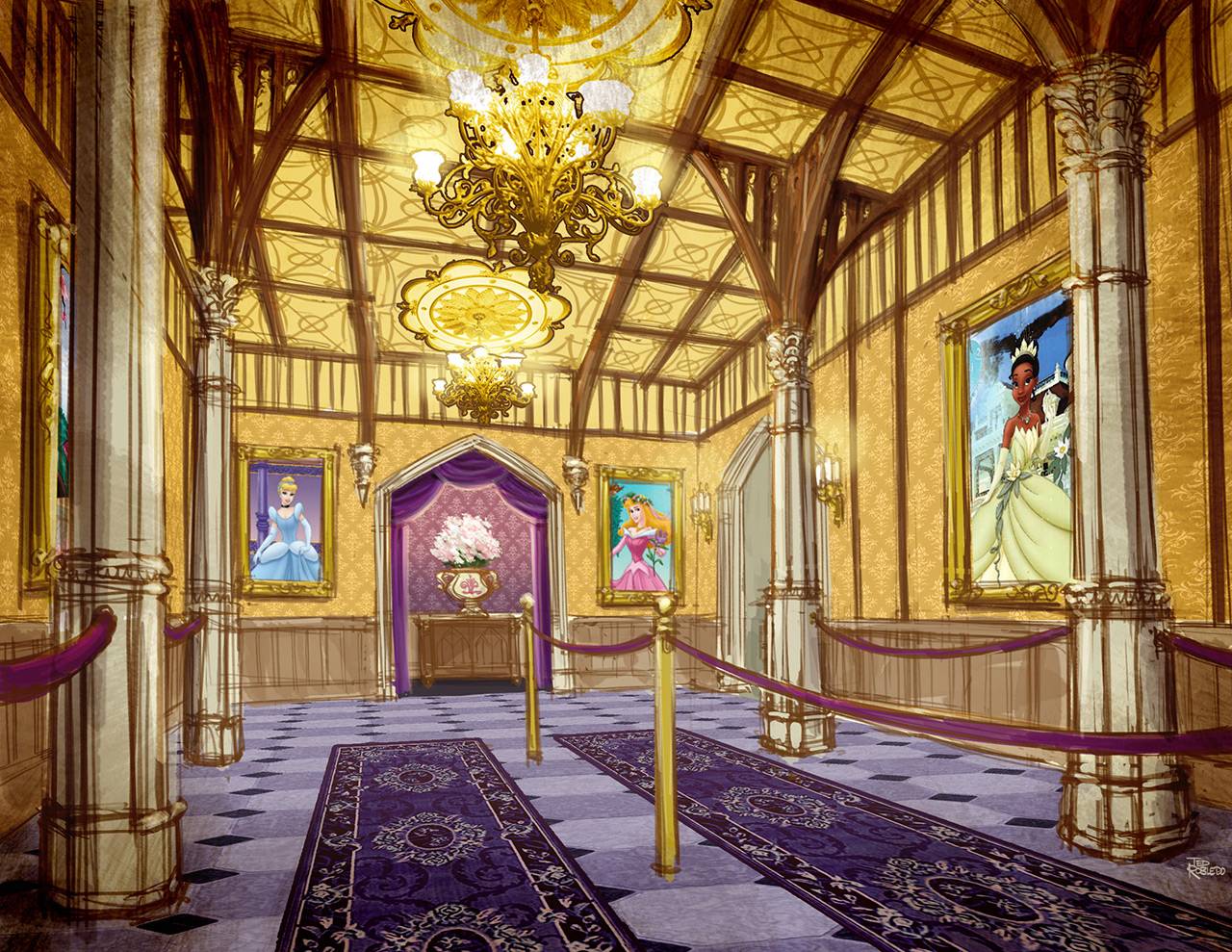 Princess Fairytale Hall concept art