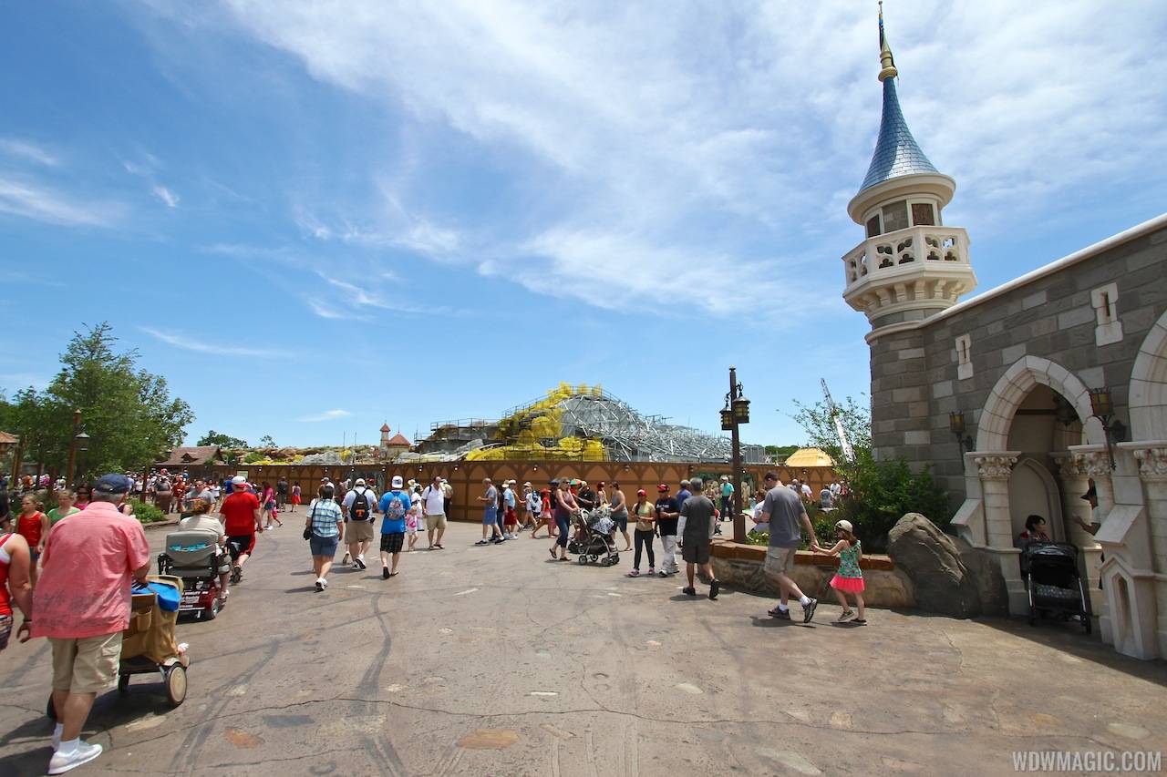 PHOTOS - Trees now in place at Seven Dwarfs Mine Train coaster