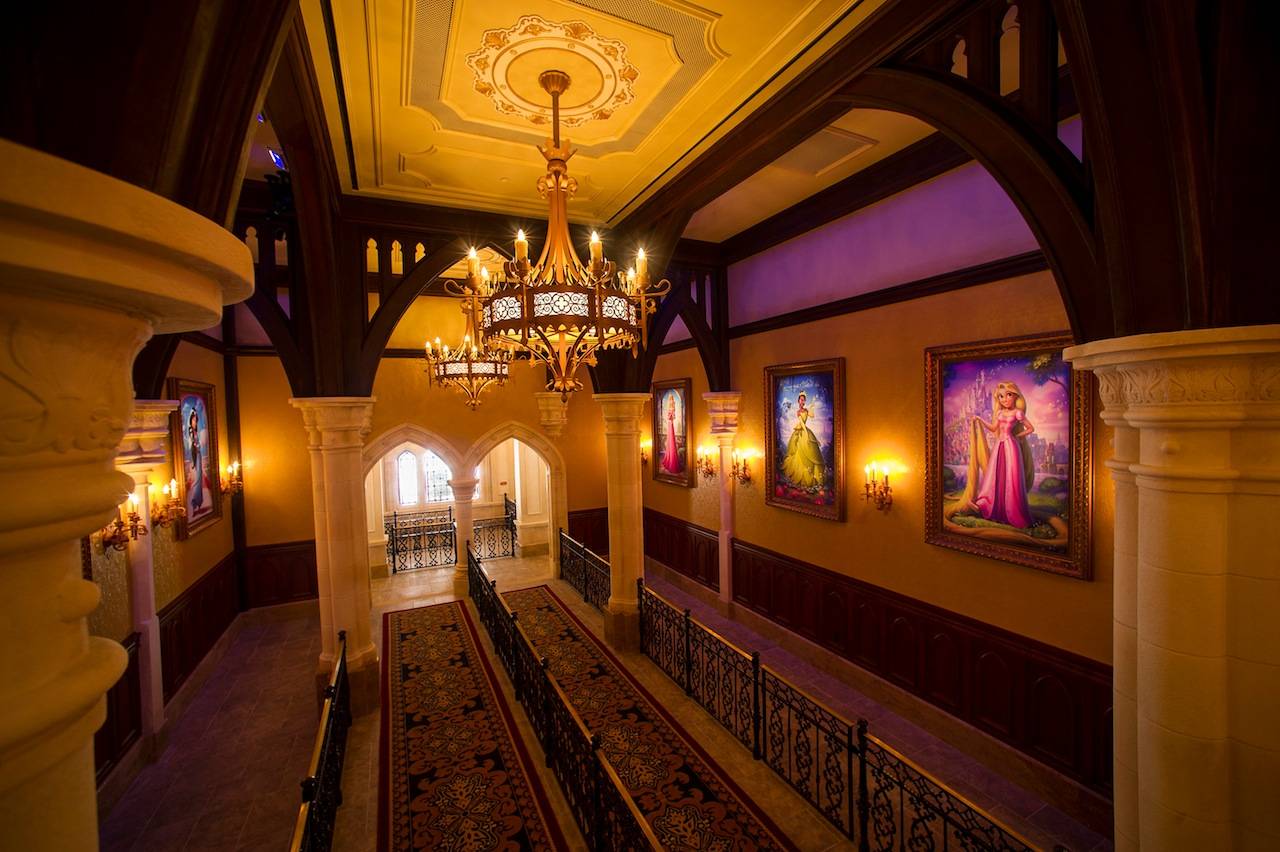 Inside Princess Fairytale Hall - The queue area