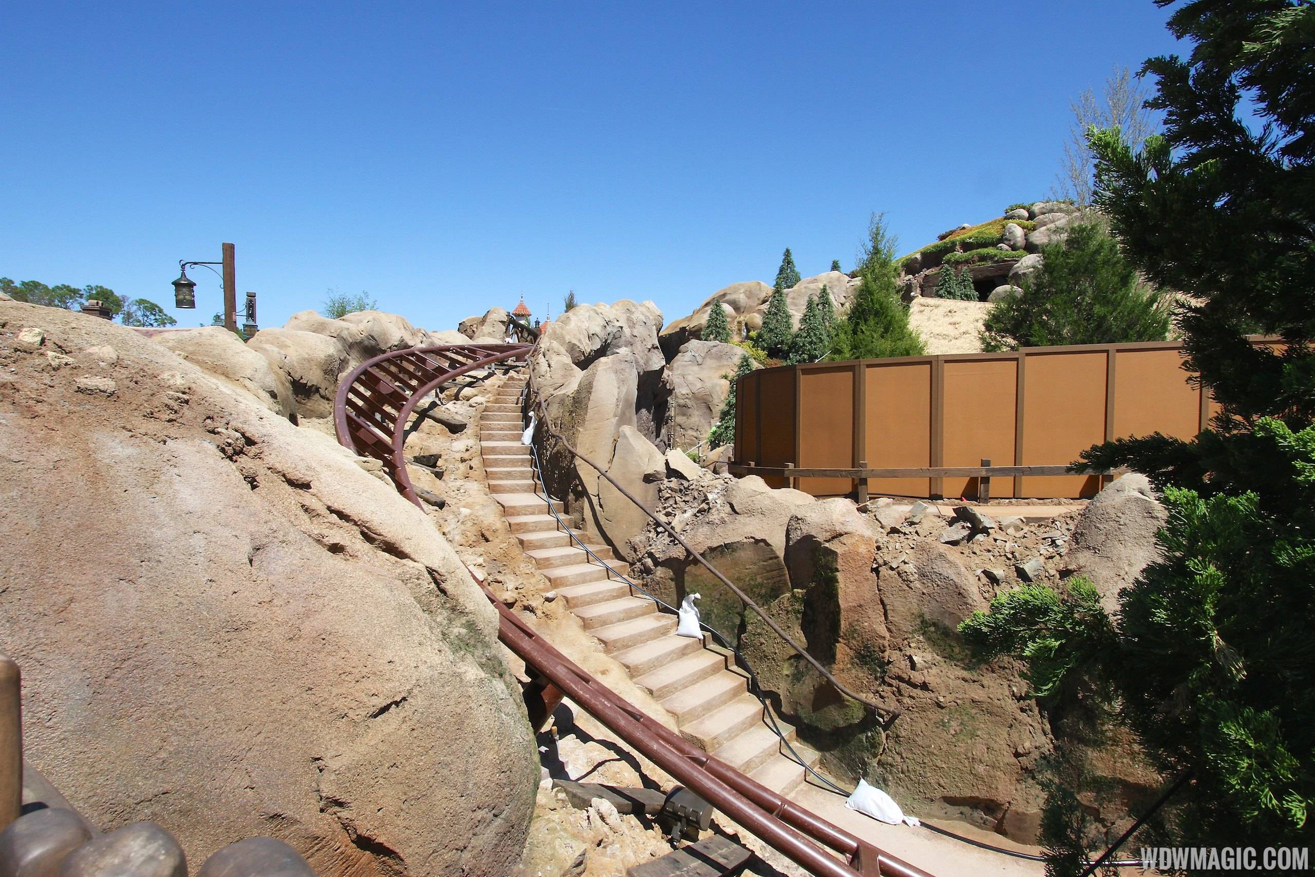 PHOTOS - Seven Dwarfs Mine Train coaster construction update