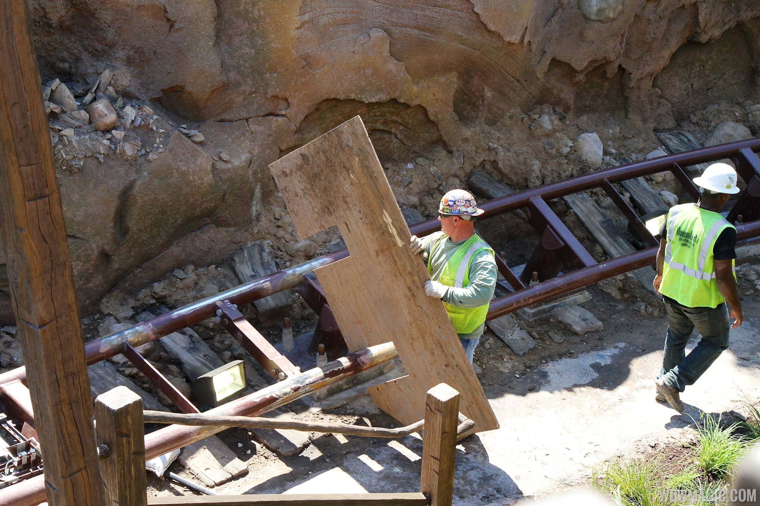 PHOTOS - Final touches being put on the Seven Dwarfs Mine Train coaster in New Fantasyland