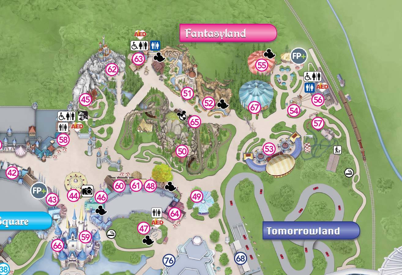 Mine Train Map Seven Dwarfs Mine Train Layout