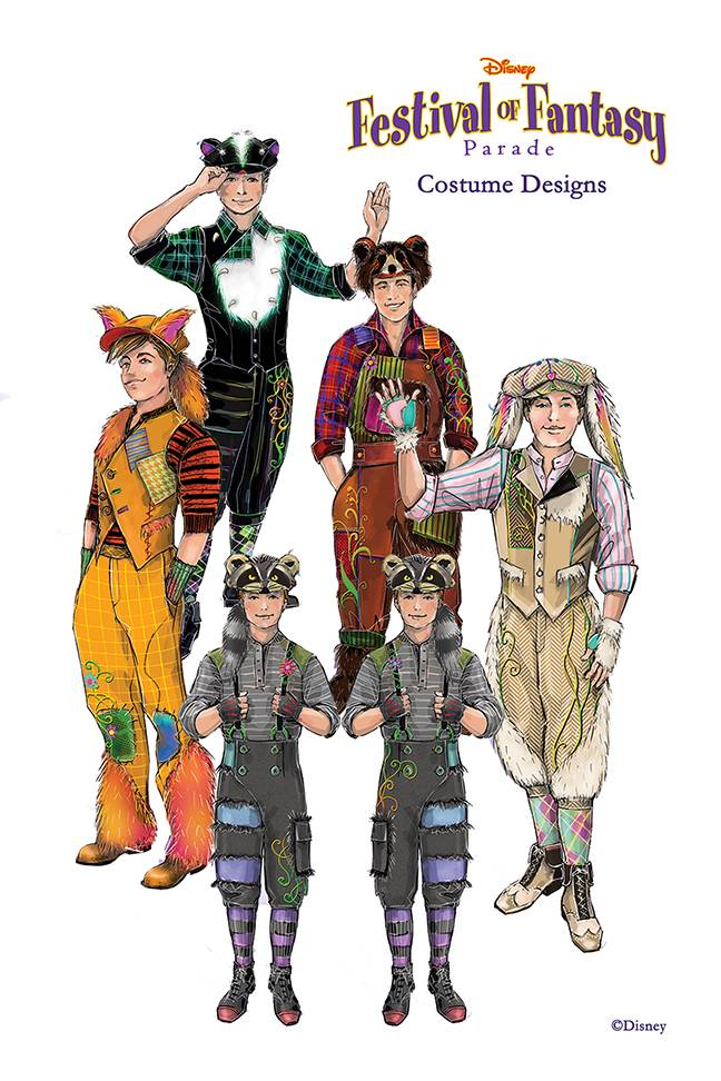 Disney Festival of Fantasy Parade Costumes - Lost Boys concept art