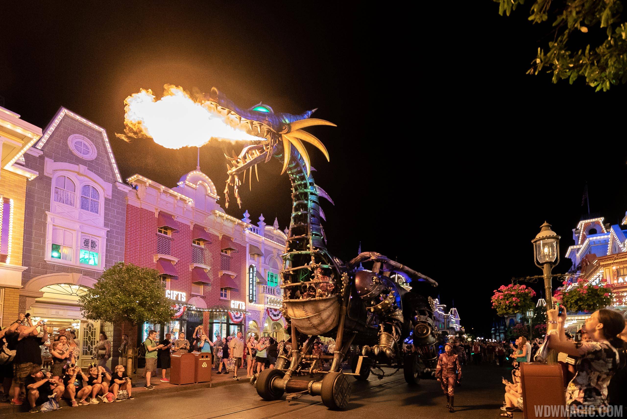 Maleficent Returns to Disney's Festival of Fantasy Parade at the Magic Kingdom