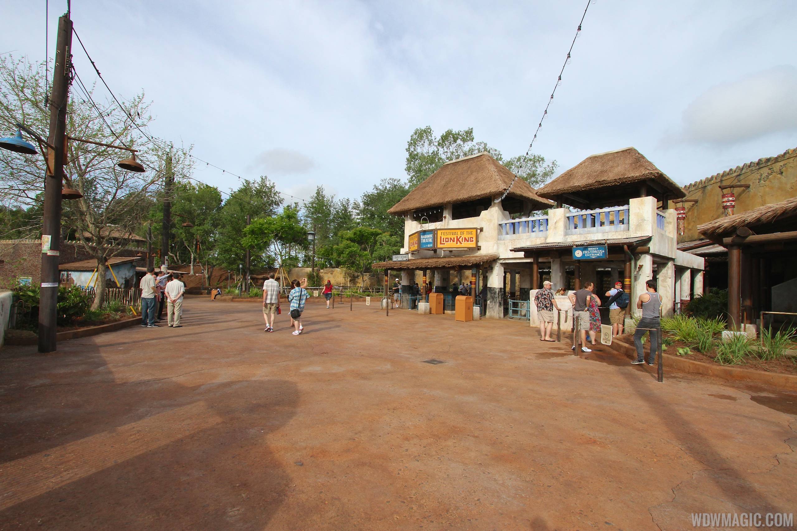 New Harambe Theatre area in Africa - Wide view of the theatre area