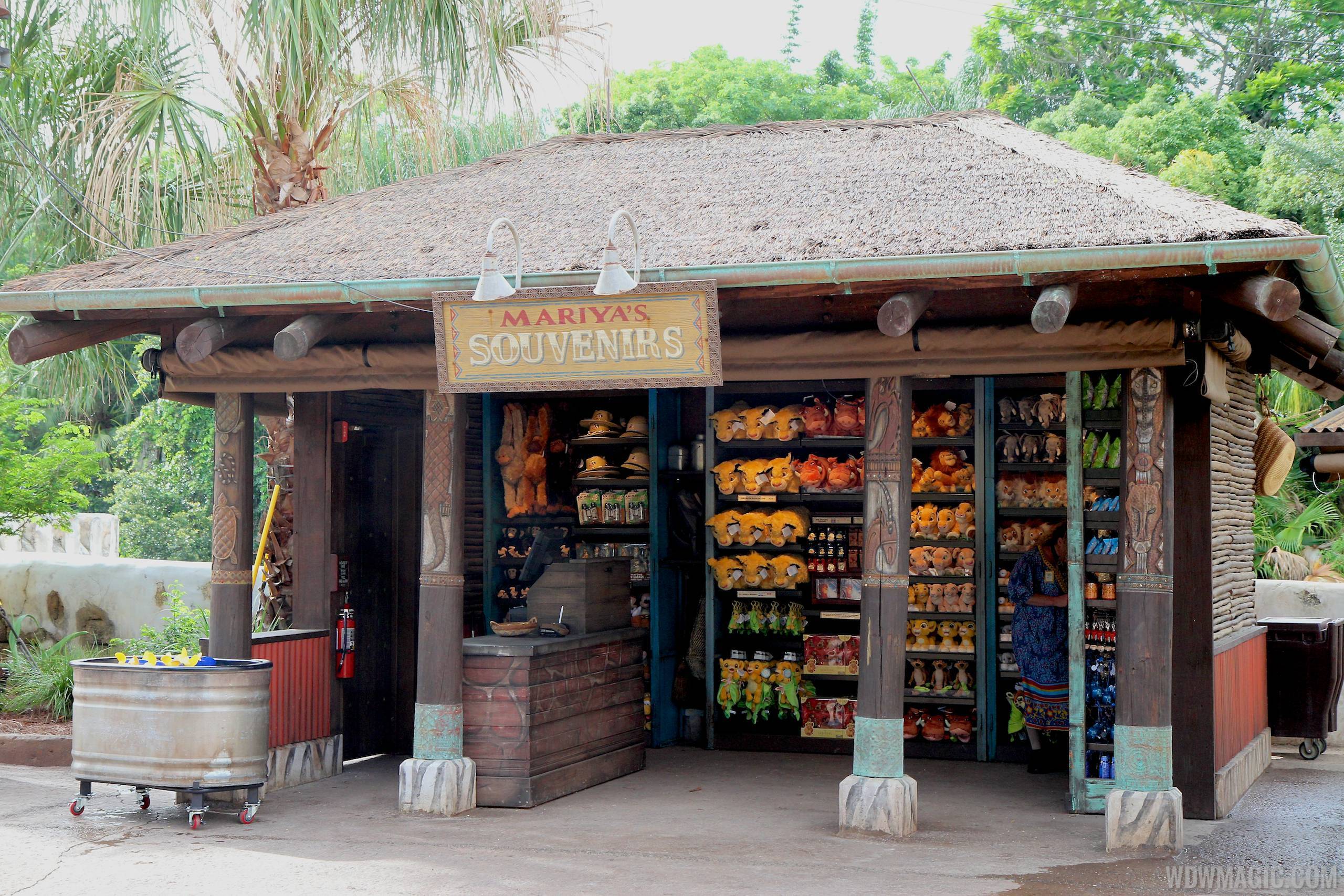 New Harambe Theatre area in Africa - Mariya's Souvenirs merchandise kiosk