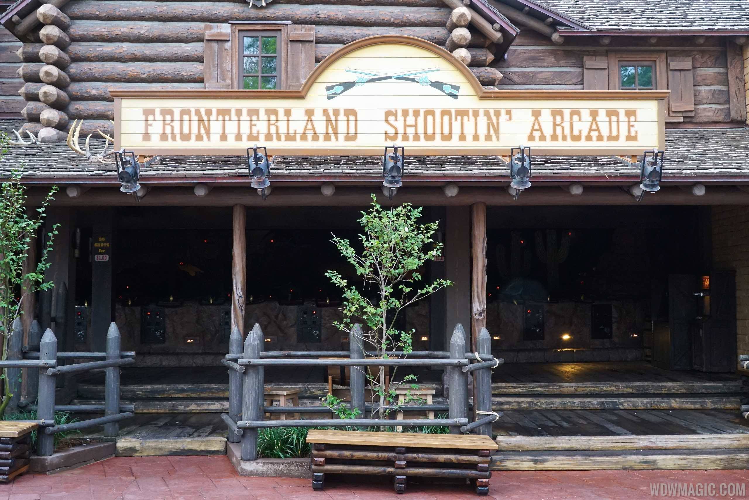 Frontierland Shootin' Arcade signage