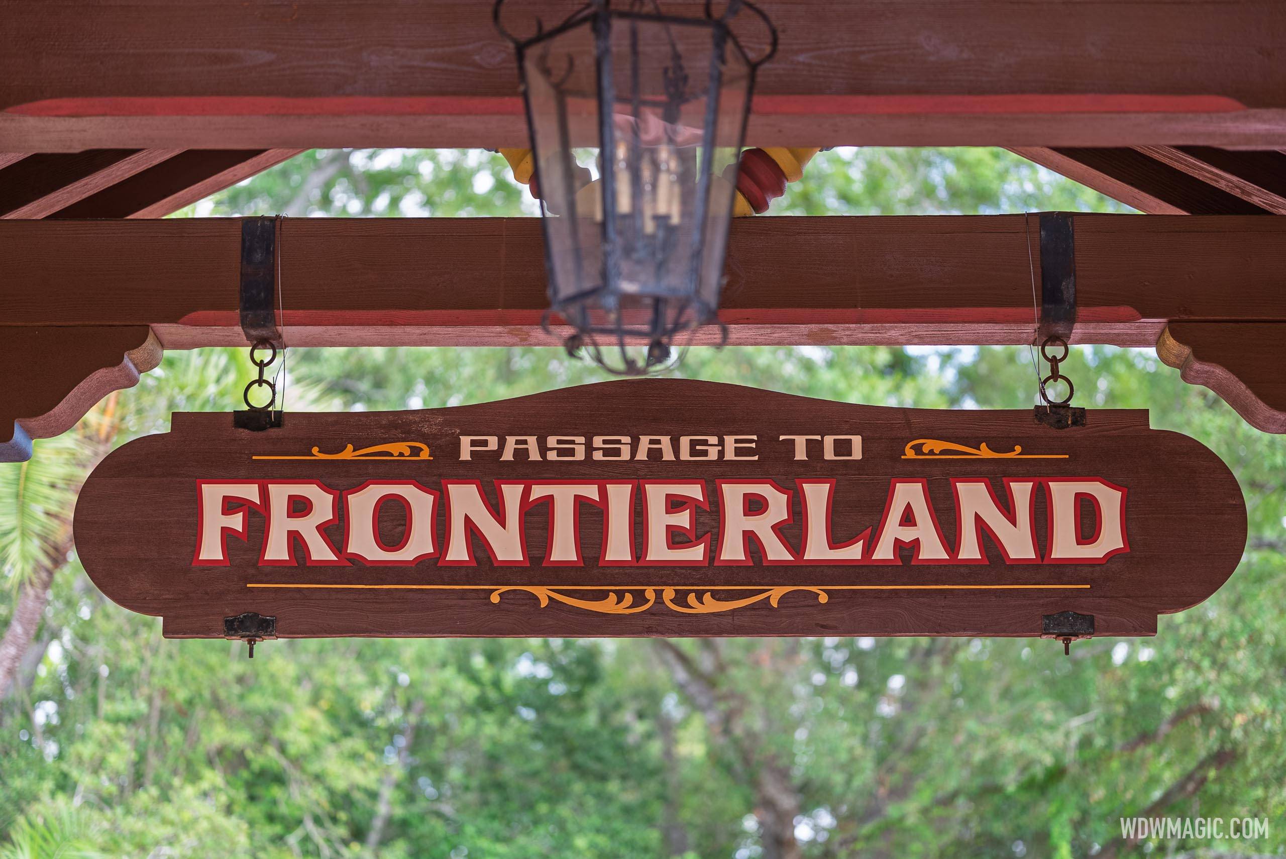 'Passage to Frontierland' Sign Returns to Magic Kingdom After Long Absence