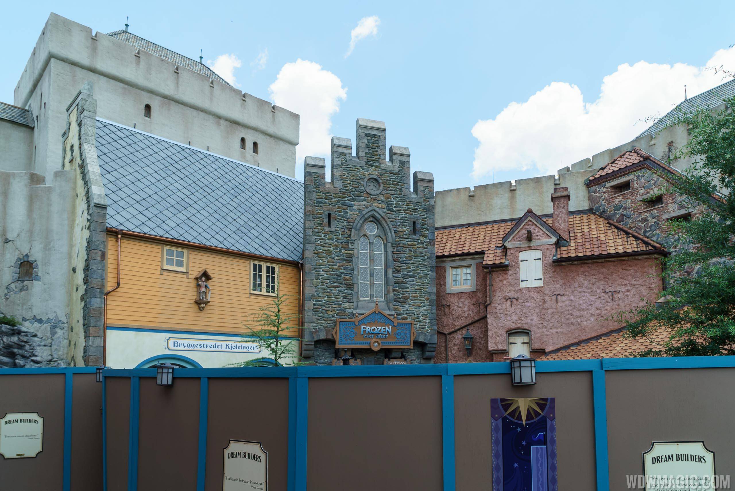 Frozen Ever After construction