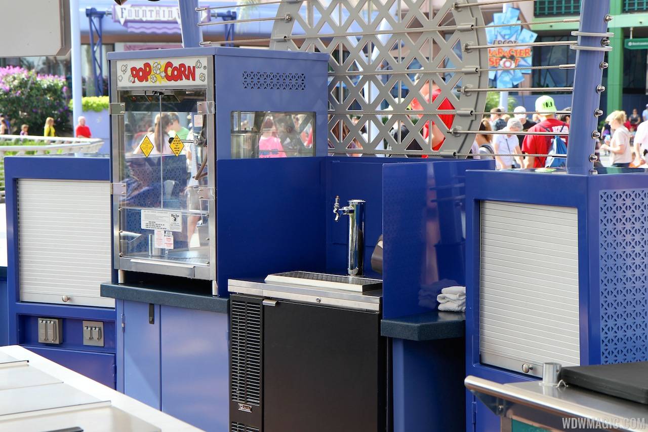 PHOTOS - New permanent snack kiosk installed in Epcot's Future World at Innoventions Plaza