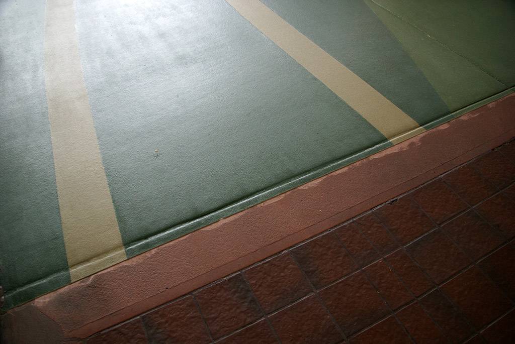 New flooring in breezeway
