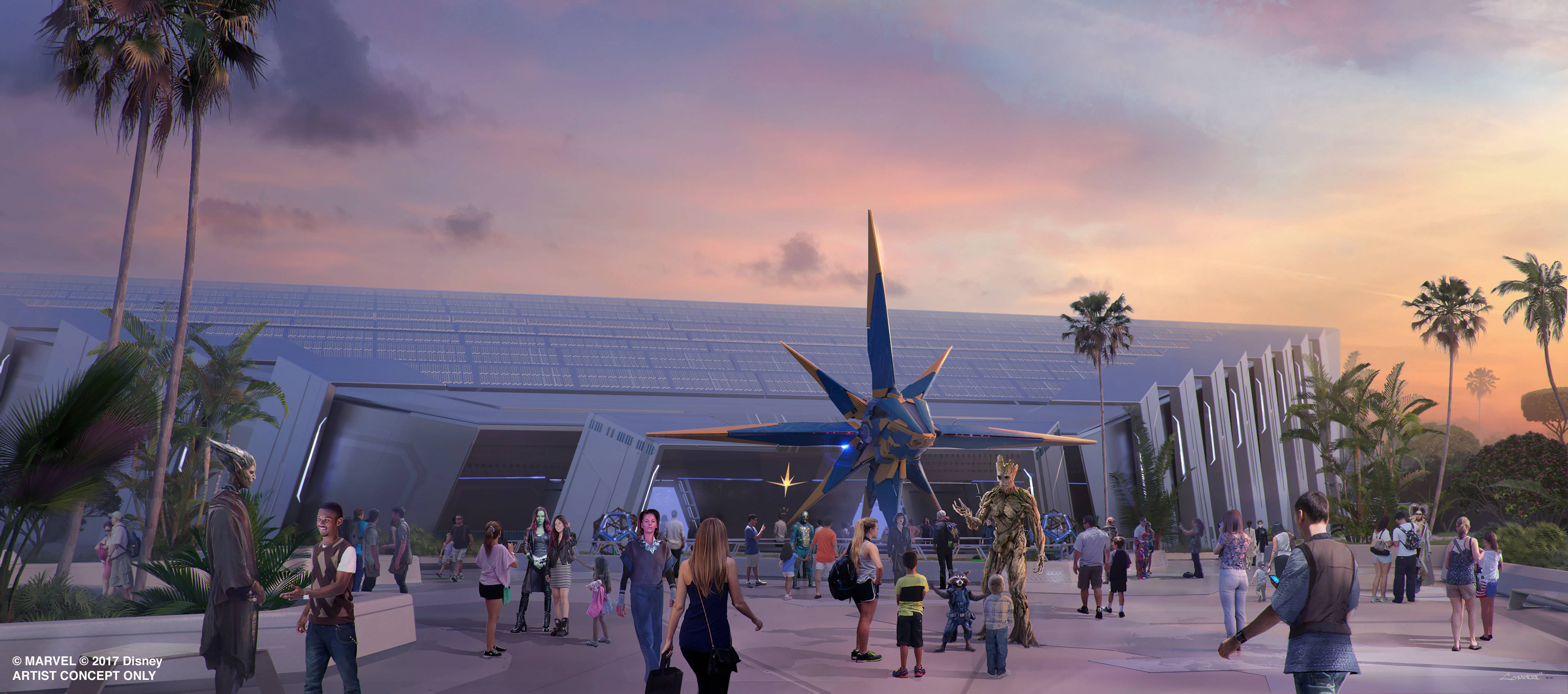 New details and descriptive walk-through of the 'Guardians of the Galaxy Cosmic Rewind' queue and pre-show