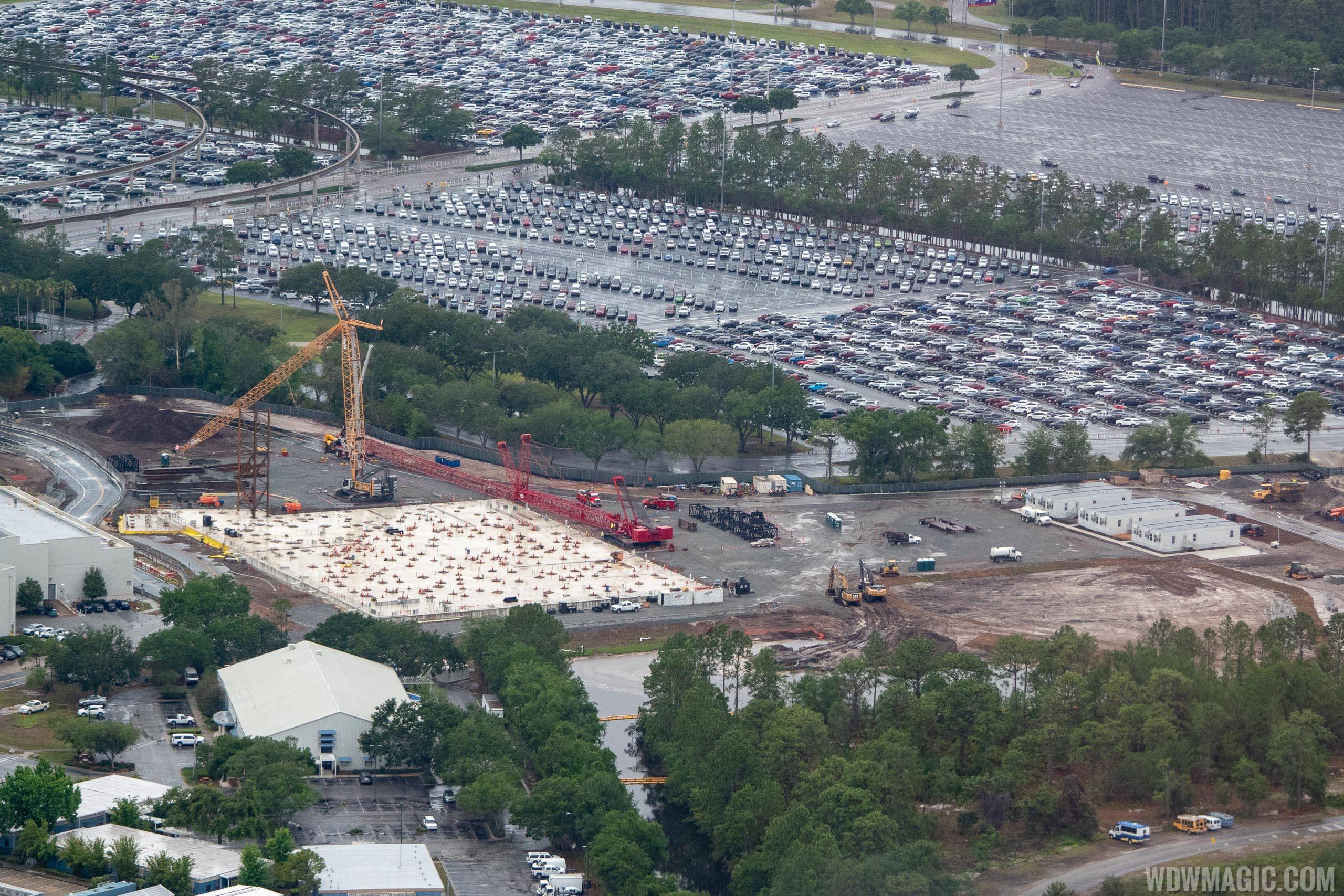 Guardians of the Galaxy construction aerial views - May 2018