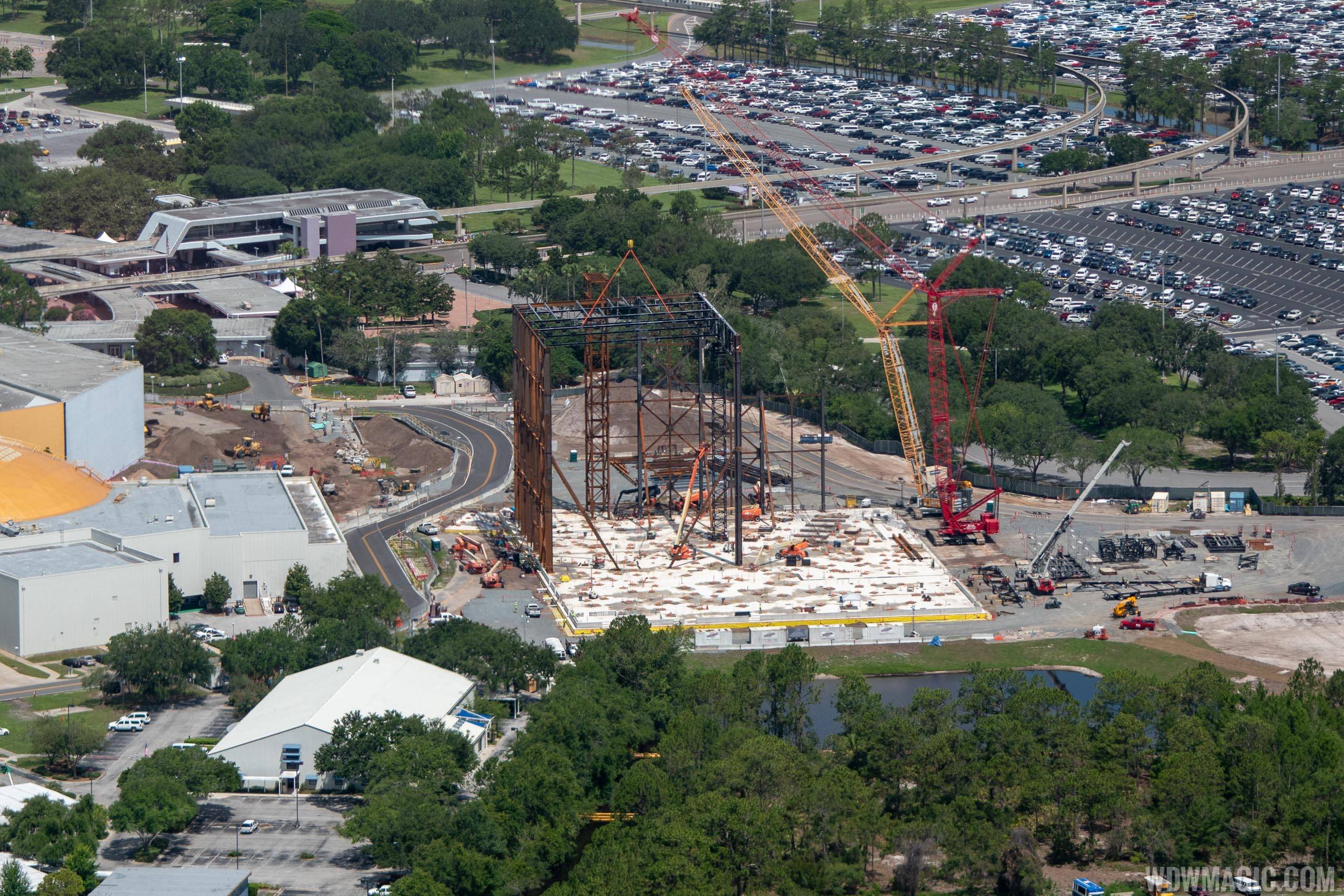 Guardians of the Galaxy construction aerial views - June 2018