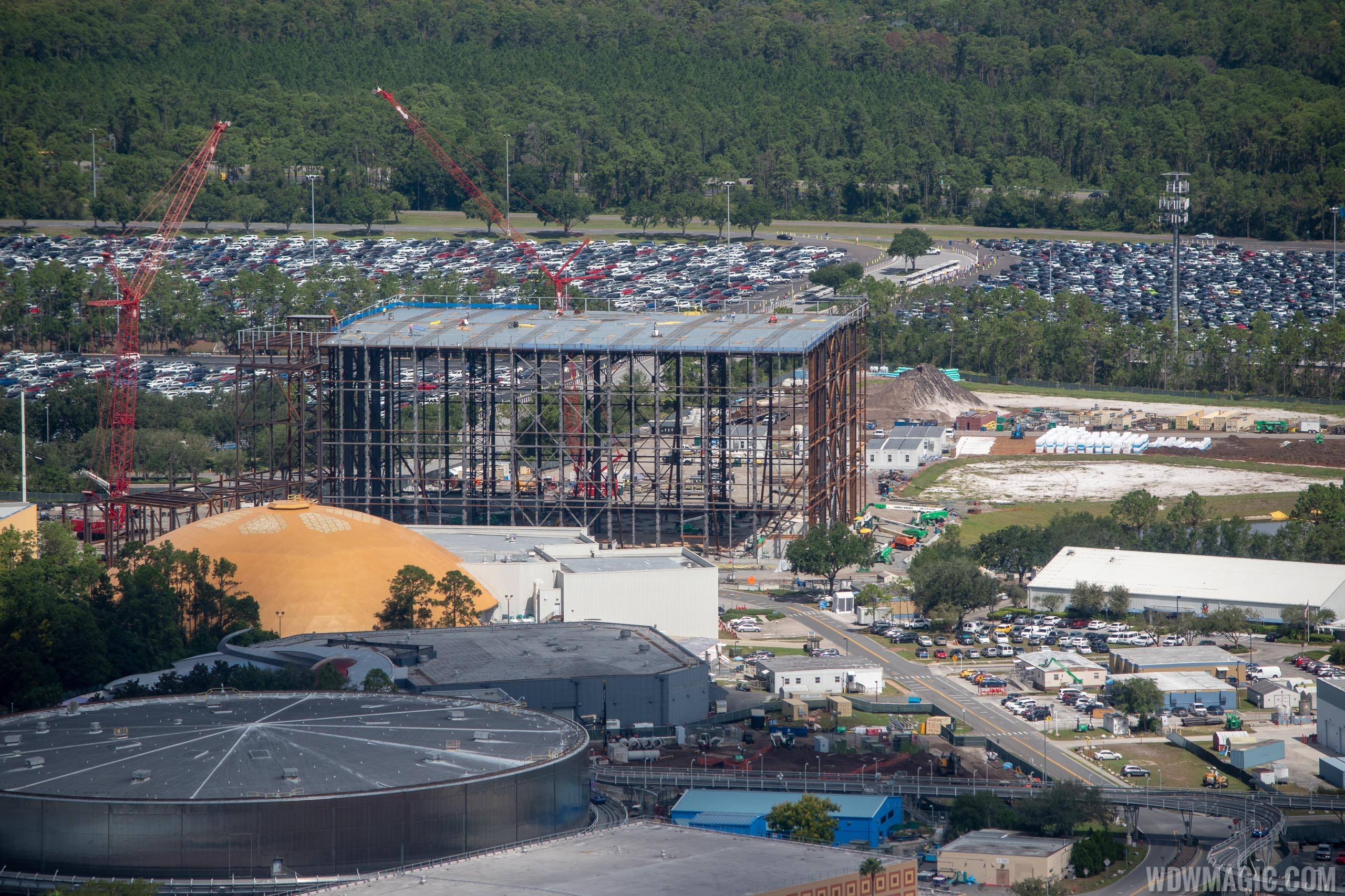 PHOTOS - Aerial views of Epcot's Guardians of the Galaxy coaster under construction