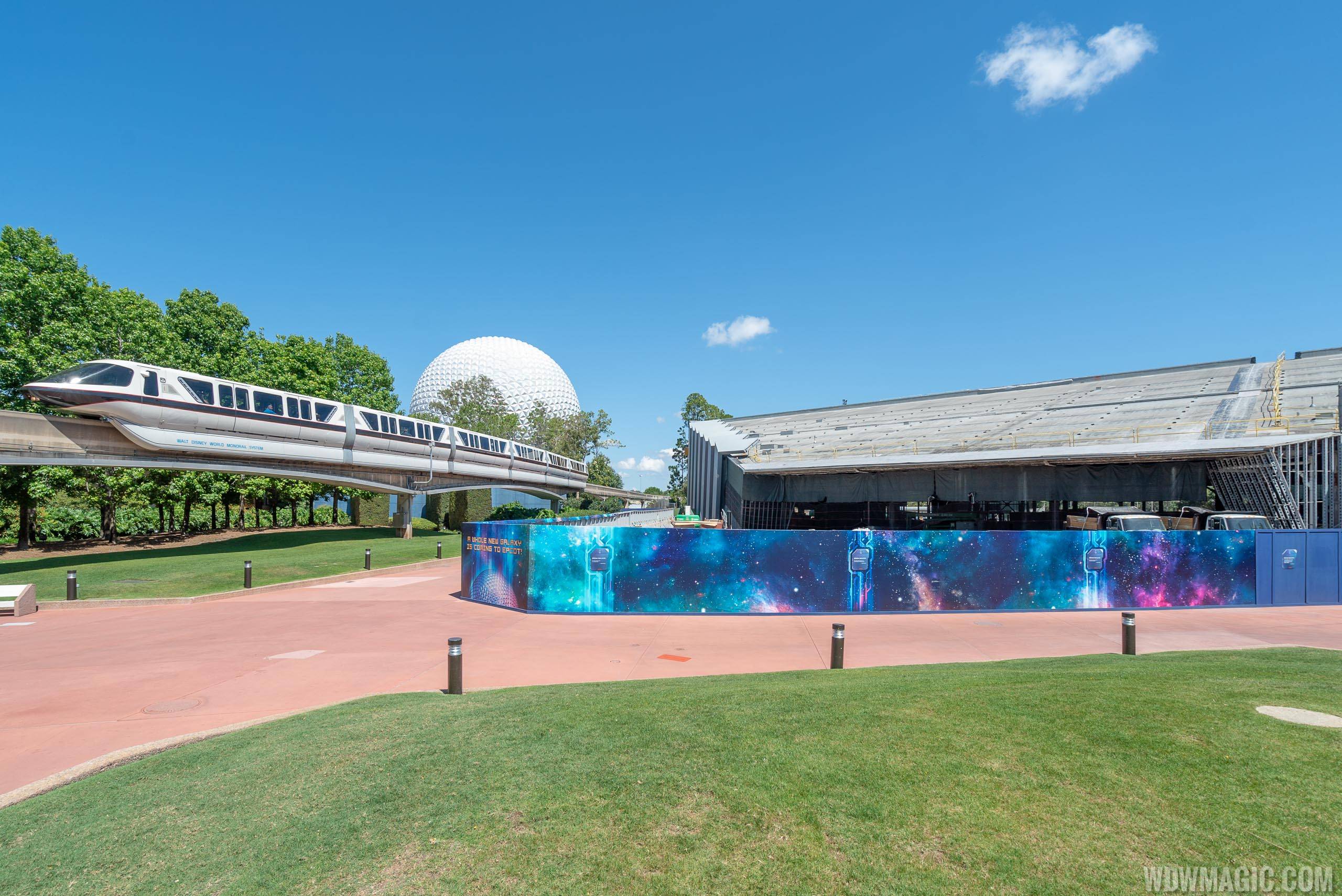 PHOTOS - Guardians of the Galaxy construction at Epcot from inside the park