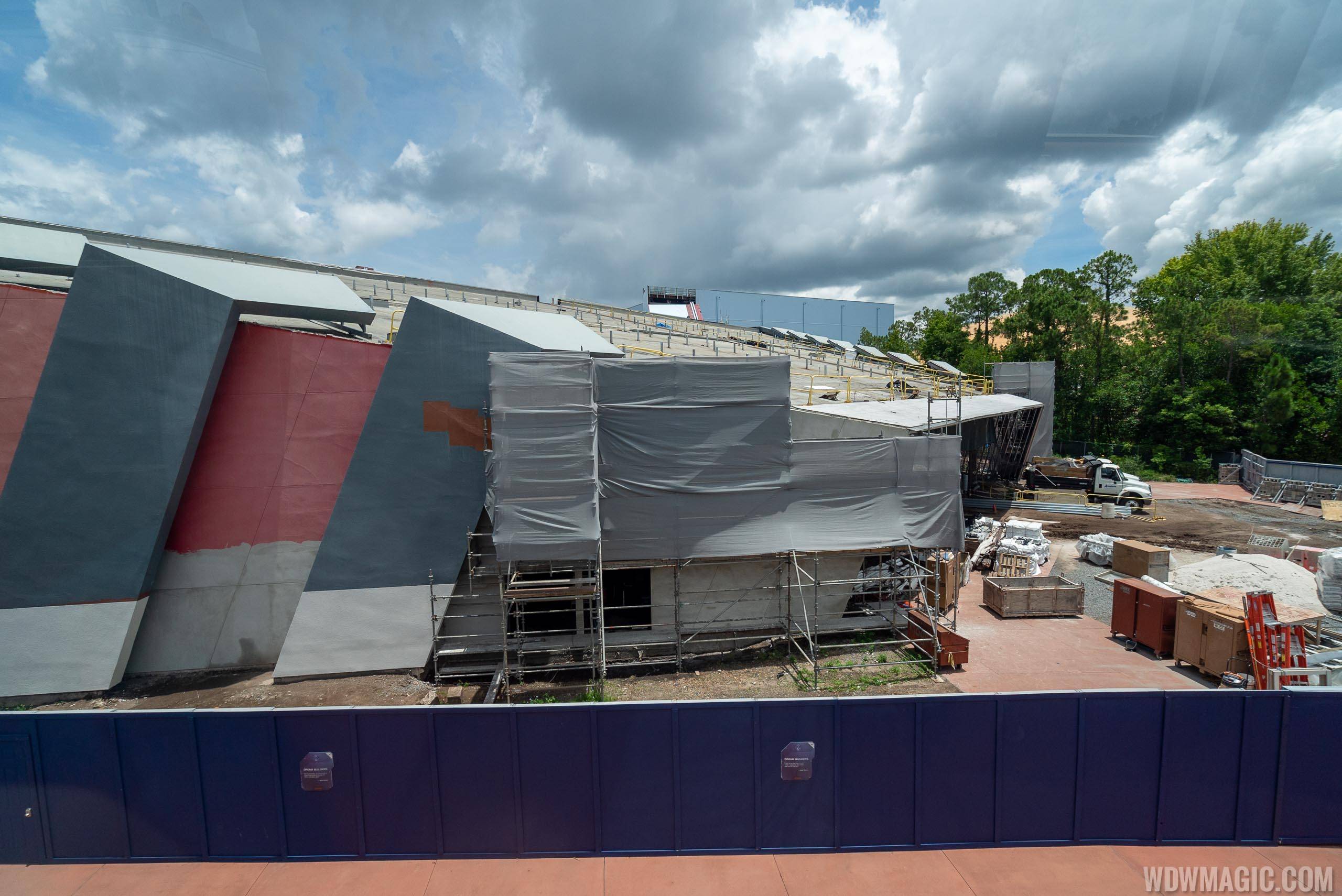Guardians of the Galaxy construction from inside park - July 2019