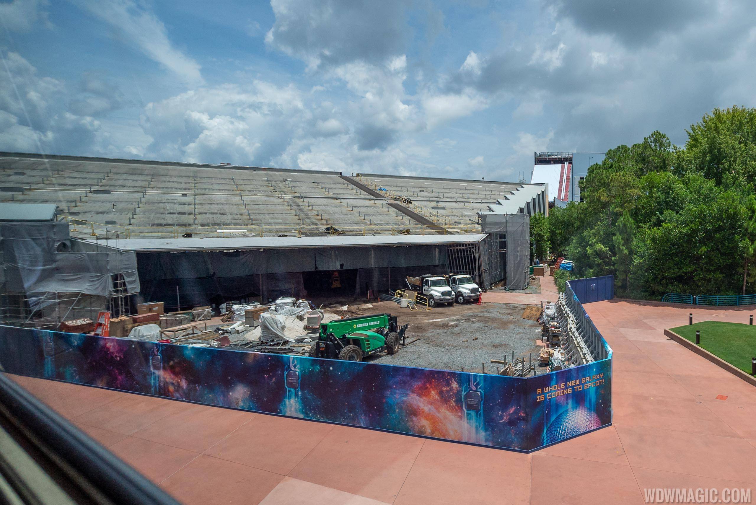 Guardians of the Galaxy construction from inside park - July 2019